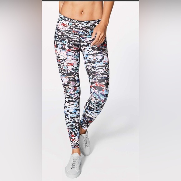 Lululemon Wunder Under Low Rise Tight Full On Luxtreme 28" Multicolored Women 6 - Picture 1 of 14